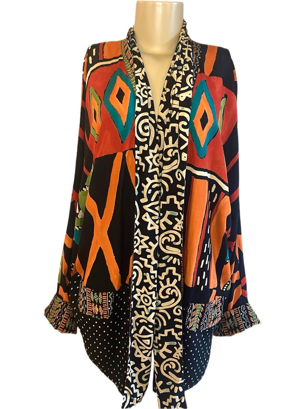 Vintage Carole Little Abstract Duster